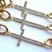 Sideway Cross Gold Bracelet
