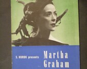 program MARTHA GRAHAM Presented by Sol Hurok 1940s
