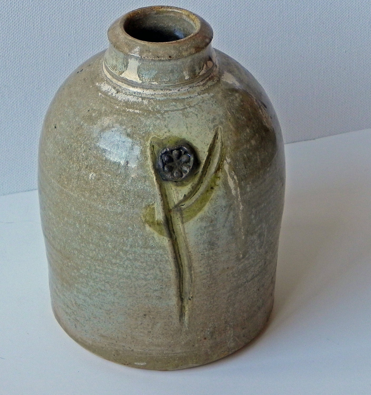 Vintage Stoneware Vase Signed Handmade California Pottery on Etsy by EdibleComplex