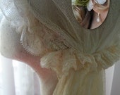 Vintage bridal cap veil circa 1930s