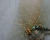 Seashell Feather Headpiece Bridal or Casual