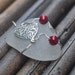 Seaglass Pendant with Sterling Silver Heart - Seaglass Jewelry