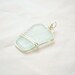 Geometric Seeaglass Pendant - Light Blue Rectangle