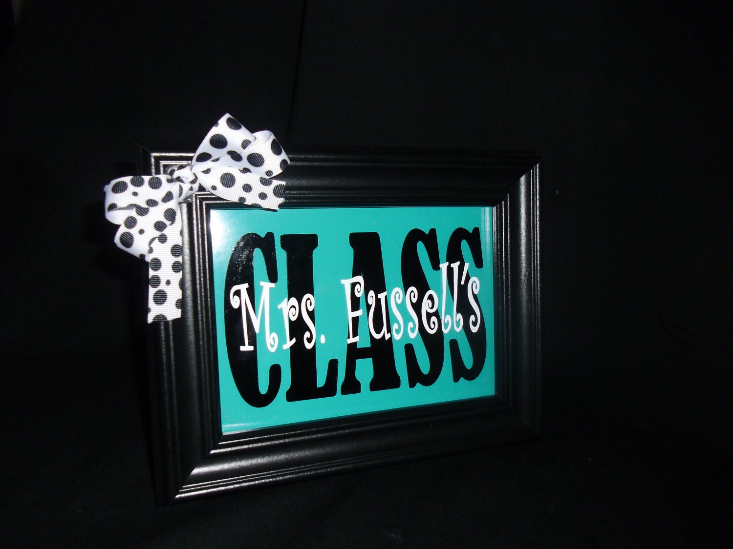 Personalized Teacher Sign- any colors- Great Valentine Gift