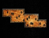 STOREWIDE SALE Birds on a Wire Corner Painting -- 56 x 26 -- Can hang flat or in a corner -- The Waiting Room by Britt Hallowell