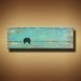 Abstract Birds on Wire Painting with Heavy Texture -- 12 x 36 -- Aged to Perfection -- by Britt Hallowell