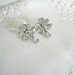 Vintage Rhinestone Screwback Earrings Marvella Costume Jewelry 1950's Silver