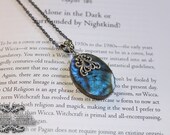 Blue deep labradorite stone