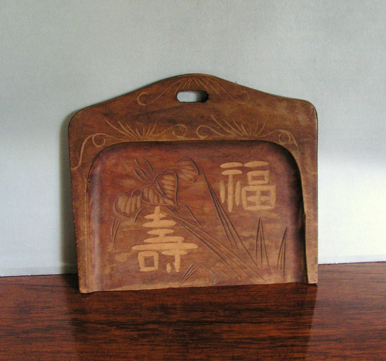 Vintage Decorative Dustpan Wall hanging, japaneese characters