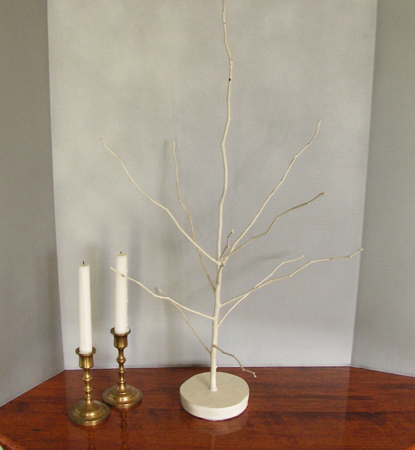 Vintage White Display Tree, jewlery tree, ornament tree