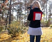 Upcycled Womens Wool Jacket with Theatrical Scene Size Small to Medium OOAK Unique
