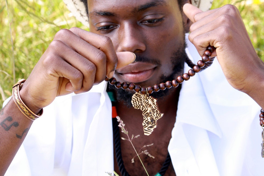 Beaded Africa Necklace