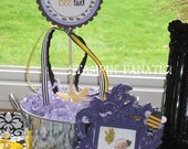 It's Fun to Bee... Collection: Set of 2 Centerpiece flags. Bee theme. Custom. Bumble Bee Birthday. Bee Party. Il_170x135