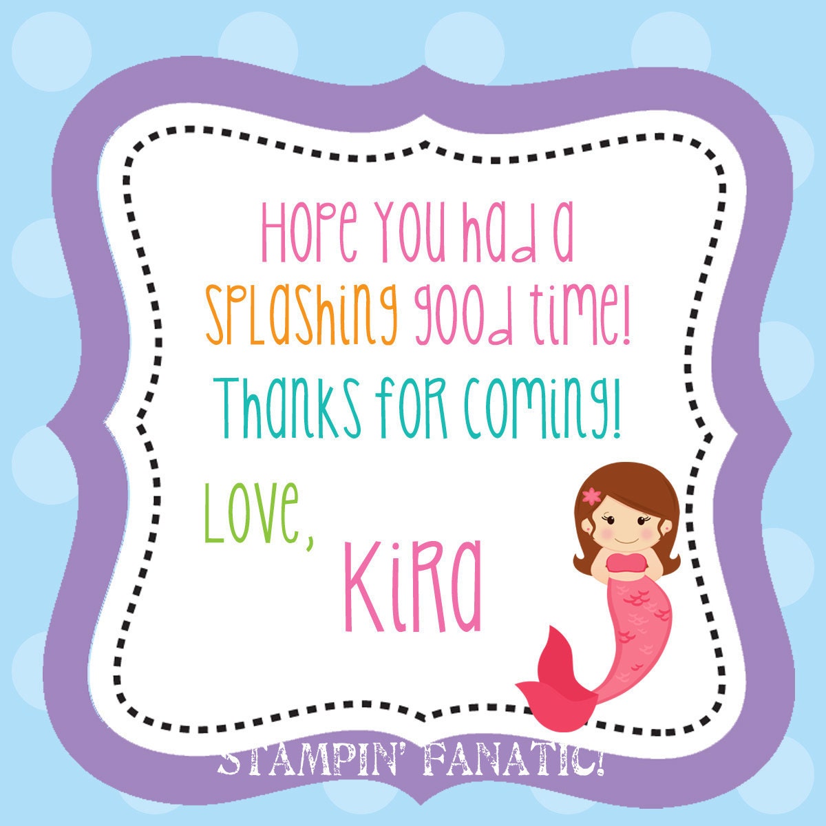 Merry Mermaid Collection: 12 Mermaid Favor Tags. Party Tags. Thank you tags. Mermaid Birthday Party. Under the Sea. Il_570xn