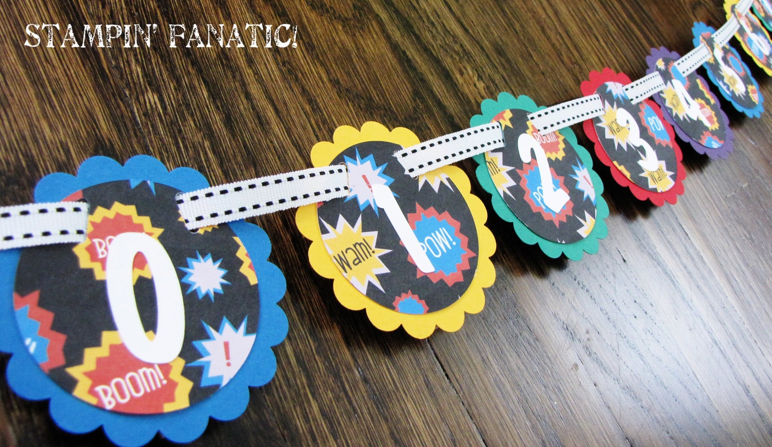 Superhero Collection: Just Born/0-12 Mos Banner for hanging monthly pictures. First Birthday Superhero Photo Banner. Custom & Made to Order. Il_570xn