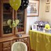Ribbon Decor Wrap for High Chair: Custom made high chair wrap. Ribbon decor for high chair. High Chair Banner. Ribbon Banner.