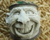Hand Carved Camouflage Caricature Golf Ball with Dimples