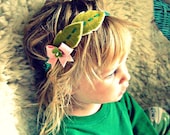 Leaf Garland Headband - Felt Flower Headband, Autumn Woodland
