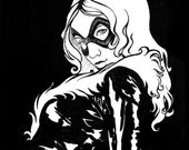 Black Cat Pinup - Character from Marvel Comics
