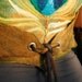 Nuno - felted wool vest - peacock feather - elven clothing - merino wool - MADE TO ORDER