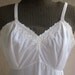 Pure White Montgomery Ward Side Zipper Slip Slip Dress 38 Med