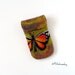 Wet Felted BUTTERFLY Felt Case Cell Phone Ready to Ship handmade Perfect Valentines Gift under 50 USD