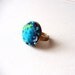 Minimalistic Unusual Ring with Handmade Felt - Ready to Ship Now - Gift under 25 USD all sizes