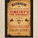 Western Cowboy or Cowgirl Invitation for a Birthday Party by FLIPAWOO  - Customized Printable File