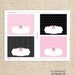 Paris Blank Tented Place Cards by FLIPAWOO - A Night in Paris Collection - Customized Printable File