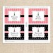 Paris Text Editable Food or Label Cards by FLIPAWOO - Passport to Paris Collection - Instant Download Printable PDF File