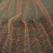 Fabulous antique point d'esprit cotton tulle 34x18 embroidered pink bow net lace fabric boudoir flapper trim
