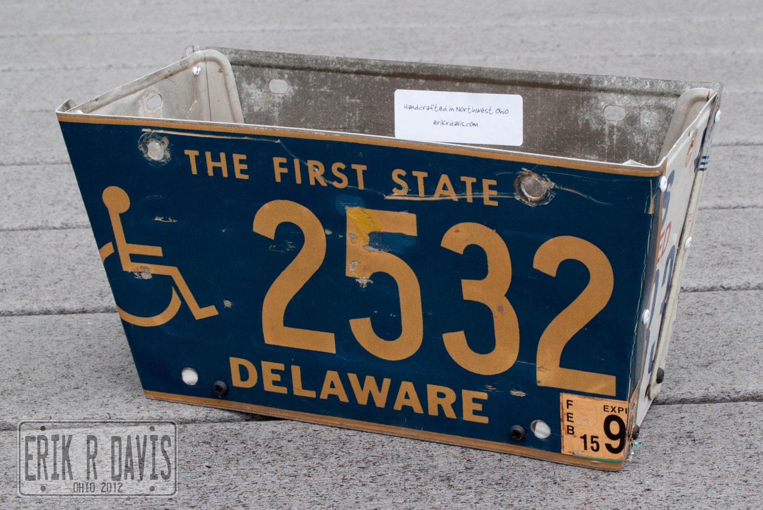 License Plate Flower Box - 5235-509