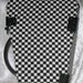 Black and White Checkered Coffin Case