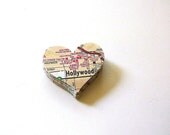 Recycled Map Die Cuts Wedding Confetti Hearts 30