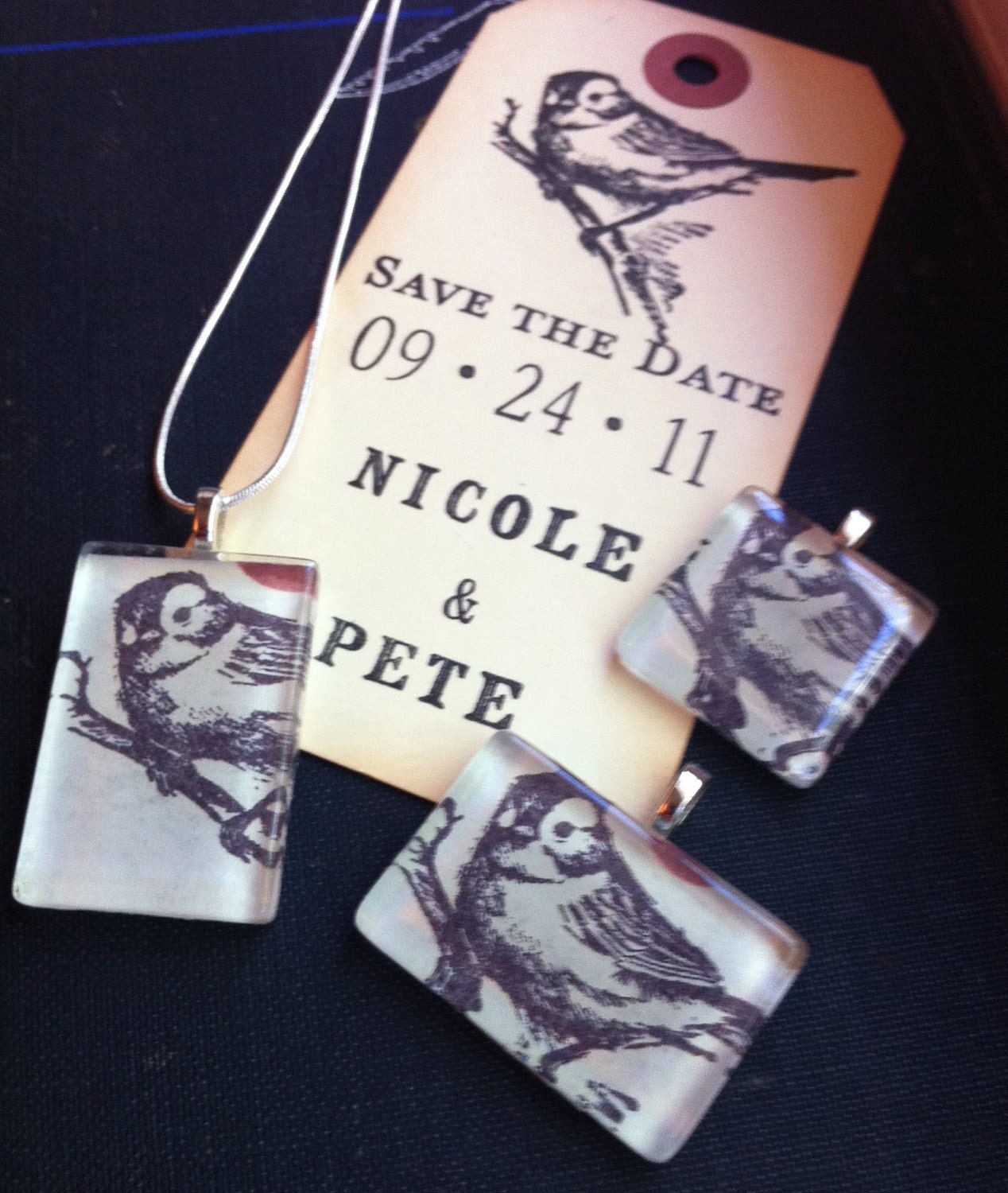 Wedding Invitation Pendant-Small