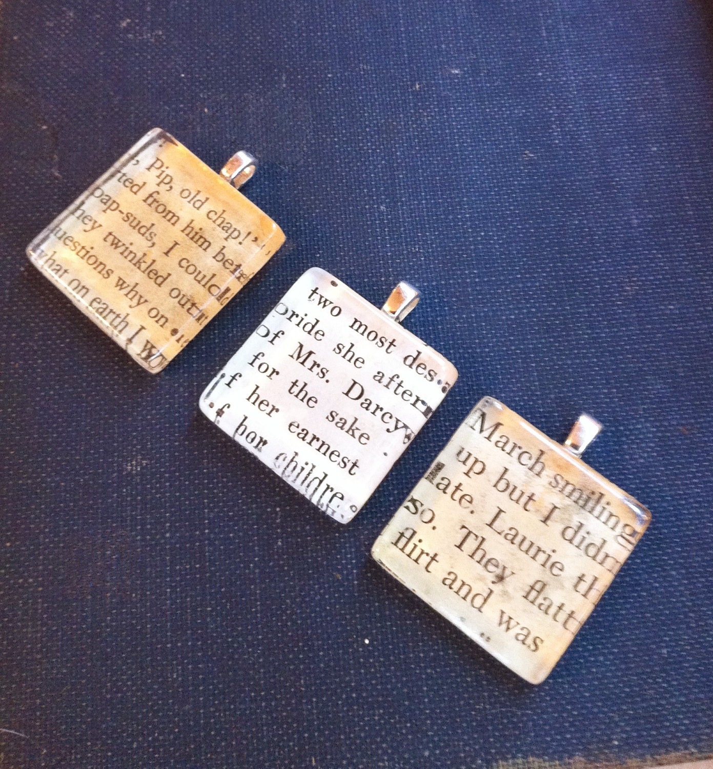 Vintage Book Necklace