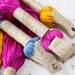 Vintage Italian Pure Silk Embroidery Thread lot - circa 1950s - original packaging