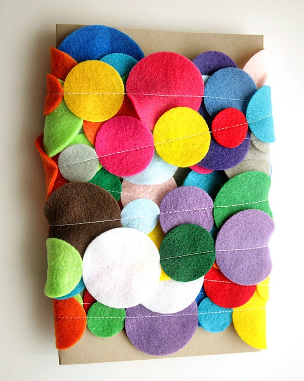 Fun Felt Garland - Crazy Color - 15 ft