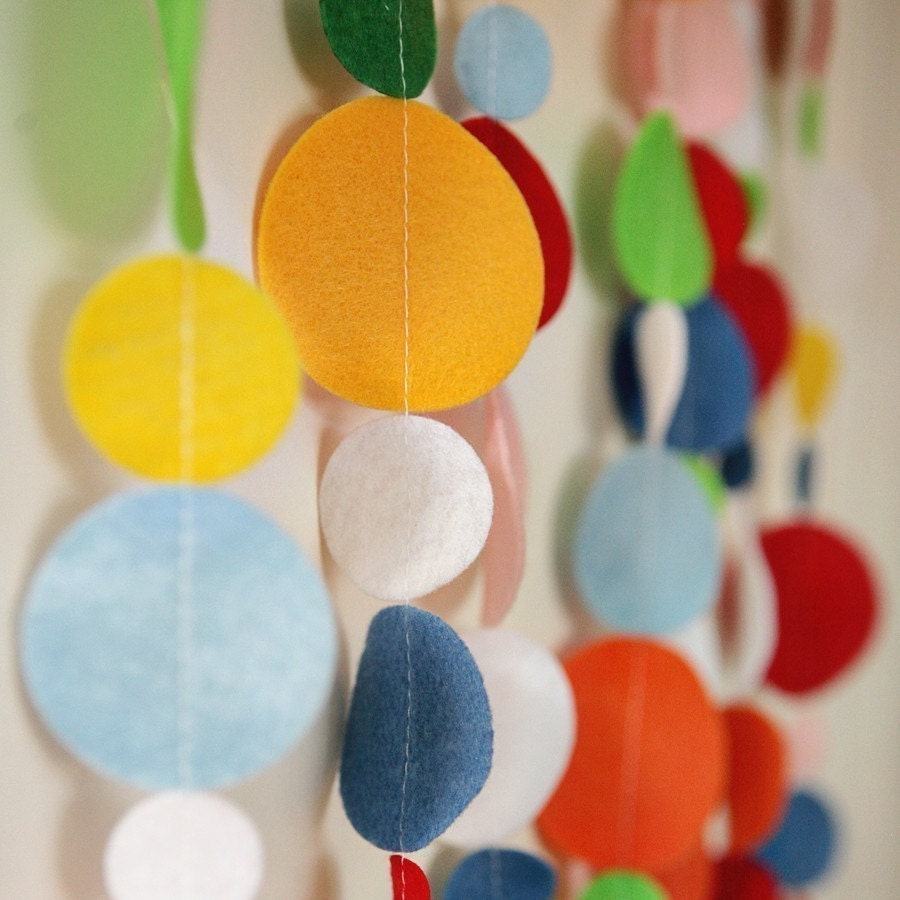 Fun Felt Garland - Multi Color - 15 ft