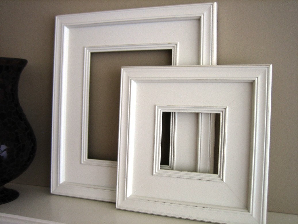 11x14 or 12x12 Picture Frame / White on Plein Air