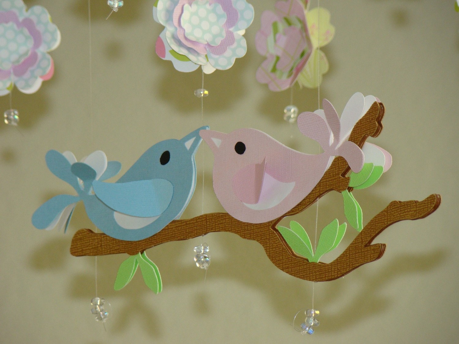 Love Bird Baby Mobile COLORFUL