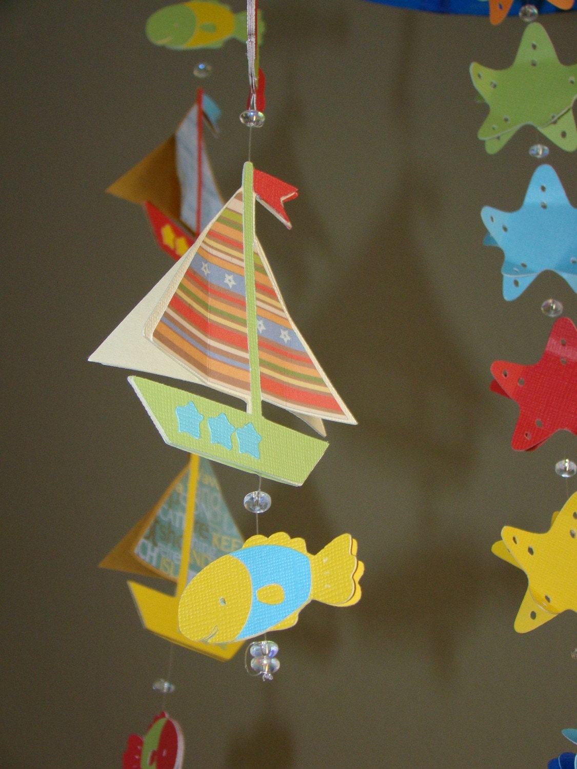 Adorable Sailboat Baby Mobile