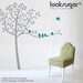 Tree Decal - Bird Tree Wall Decal - Vinyl Wall Stickers - Modern Wall Decal - Children Wall Stickers - Modern Nursery Decor - 0049