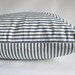 Pillow Cover Mitered Indigo Navy Blue Ticking Stripes