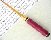 Letter Opener - Natural Purple Turned Wood  - makes a pretty gift