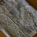 Fab OOAK Handmade Linen Shoulder Bag with Vintage Lace Trim