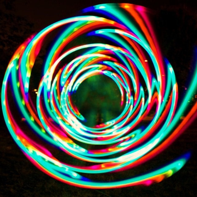 Rainbow Melt LED Hoop