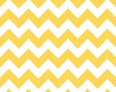 Yellow and White Chevron Cotton for Riley Blake, 1 Yard