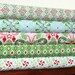 Flurry By Katie Spain For Moda, Fat Quarter Bundle, 5 Prints, 5 Fat Quarters Total