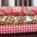 Pink Brown and Cream Floral Cotton, Fiona's Fancy By Lila Tueller for Riley Blake, Fat Quarter Bundle, 3 Prints Total